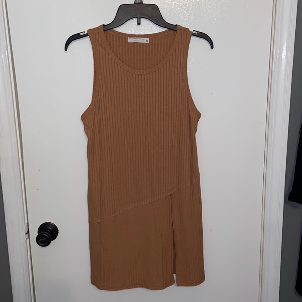 Deep tan mini dress! Size small